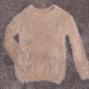 ⭐️Fuzzy Beige Sweater⭐️
